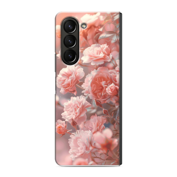 Пластиковый чехол на Samsung Galaxy Z Fold 5 с принтом Розовые розы Пластиковый чехол на Samsung Galaxy Z Fold 5 с принтом Розовые розы