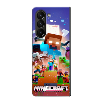 Пластиковый чехол на Samsung Galaxy Z Fold 5 с принтом Майнкрафт Minecraft Пластиковый чехол на Samsung Galaxy Z Fold 5 с принтом Майнкрафт Minecraft