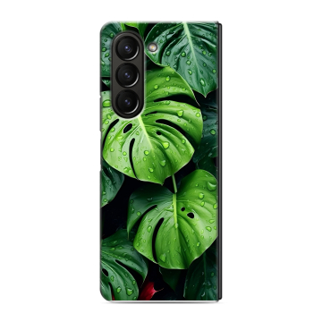Пластиковый чехол на Samsung Galaxy Z Fold 5 с принтом Листья Пластиковый чехол на Samsung Galaxy Z Fold 5 с принтом Листья
