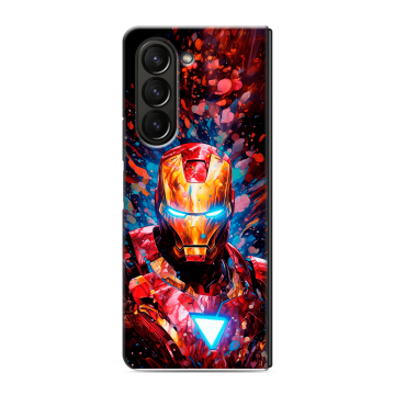 Пластиковый чехол на Samsung Galaxy Z Fold 5 с принтом Железный человек Ironman Пластиковый чехол на Samsung Galaxy Z Fold 5 с принтом Железный человек Ironman