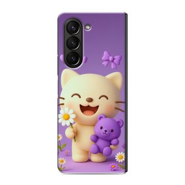 Пластиковый чехол на Samsung Galaxy Z Fold 5 с принтом для девочек Пластиковый чехол на Samsung Galaxy Z Fold 5 с принтом для девочек