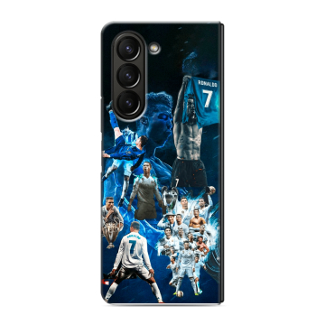 Пластиковый чехол на Samsung Galaxy Z Fold 5 с принтом Реал Роналдо Пластиковый чехол на Samsung Galaxy Z Fold 5 с принтом Реал Роналдо