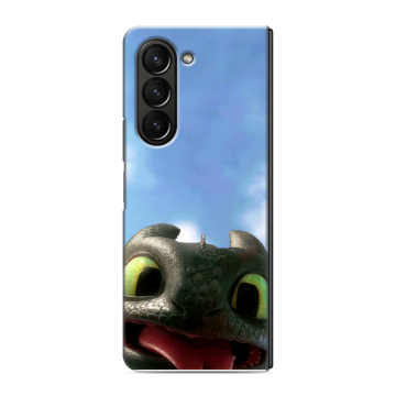Пластиковый чехол на Samsung Galaxy Z Fold 5 с принтом Как приручить дракона Пластиковый чехол на Samsung Galaxy Z Fold 5 с принтом Как приручить дракона