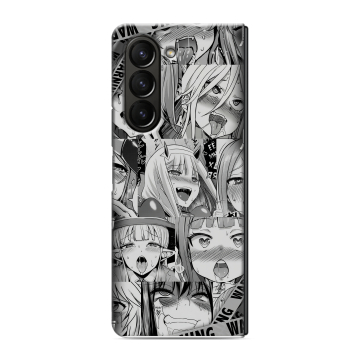 Пластиковый чехол на Samsung Galaxy Z Fold 5 с принтом Ahegao Ахегао Аниме Пластиковый чехол на Samsung Galaxy Z Fold 5 с принтом Ahegao Ахегао Аниме