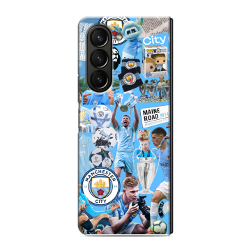 Пластиковый чехол на Samsung Galaxy Z Fold 5 с принтом Man City Манчестер Сити Пластиковый чехол на Samsung Galaxy Z Fold 5 с принтом Man City Манчестер Сити