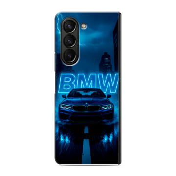 Пластиковый чехол на Samsung Galaxy Z Fold 5 с принтом BMW БМВ Пластиковый чехол на Samsung Galaxy Z Fold 5 с принтом BMW БМВ
