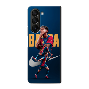 Пластиковый чехол на Samsung Galaxy Z Fold 5 с принтом Барселона Barca Yamal Пластиковый чехол на Samsung Galaxy Z Fold 5 с принтом Барселона Barca Yamal