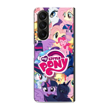 Пластиковый чехол на Samsung Galaxy Z Fold 5 с принтом My little pony Дружба чудо Пластиковый чехол на Samsung Galaxy Z Fold 5 с принтом My little pony Дружба чудо