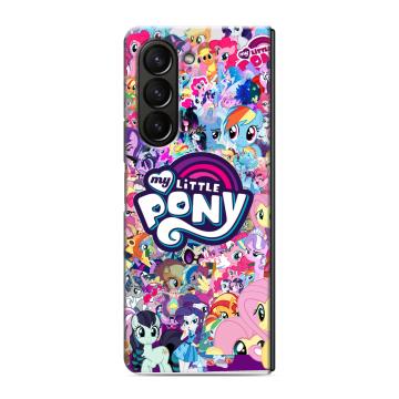 Пластиковый чехол на Samsung Galaxy Z Fold 5 с принтом My little pony Дружба чудо Пластиковый чехол на Samsung Galaxy Z Fold 5 с принтом My little pony Дружба чудо