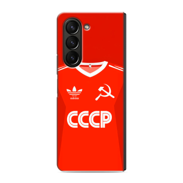 Пластиковый чехол на Samsung Galaxy Z Fold 5 с принтом Флаг Герб СССР Пластиковый чехол на Samsung Galaxy Z Fold 5 с принтом Флаг Герб СССР