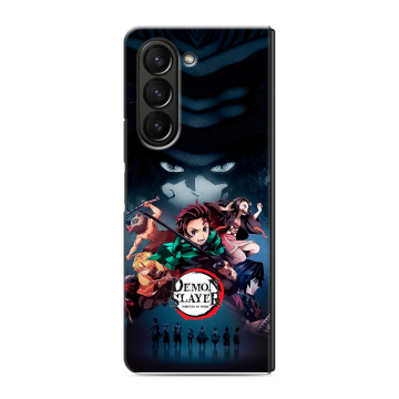 Пластиковый чехол на Samsung Galaxy Z Fold 5 с принтом Demon Slayer Клинок рассекающий демонов Пластиковый чехол на Samsung Galaxy Z Fold 5 с принтом Demon Slayer Клинок рассекающий демонов