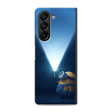 Пластиковый чехол на Samsung Galaxy Z Fold 5 с принтом Миньоны Пластиковый чехол на Samsung Galaxy Z Fold 5 с принтом Миньоны