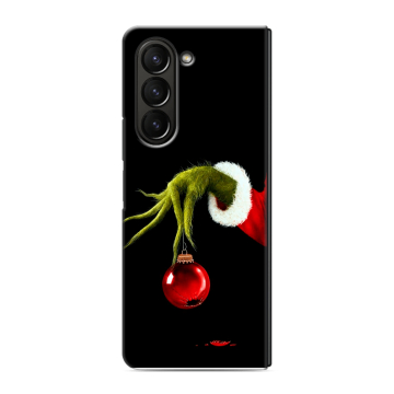 Пластиковый чехол на Samsung Galaxy Z Fold 5 с принтом Новый год Гринч Пластиковый чехол на Samsung Galaxy Z Fold 5 с принтом Новый год Гринч