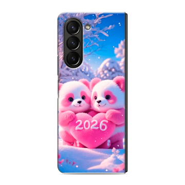 Пластиковый чехол на Samsung Galaxy Z Fold 5 с принтом Новый год Пластиковый чехол на Samsung Galaxy Z Fold 5 с принтом Новый год