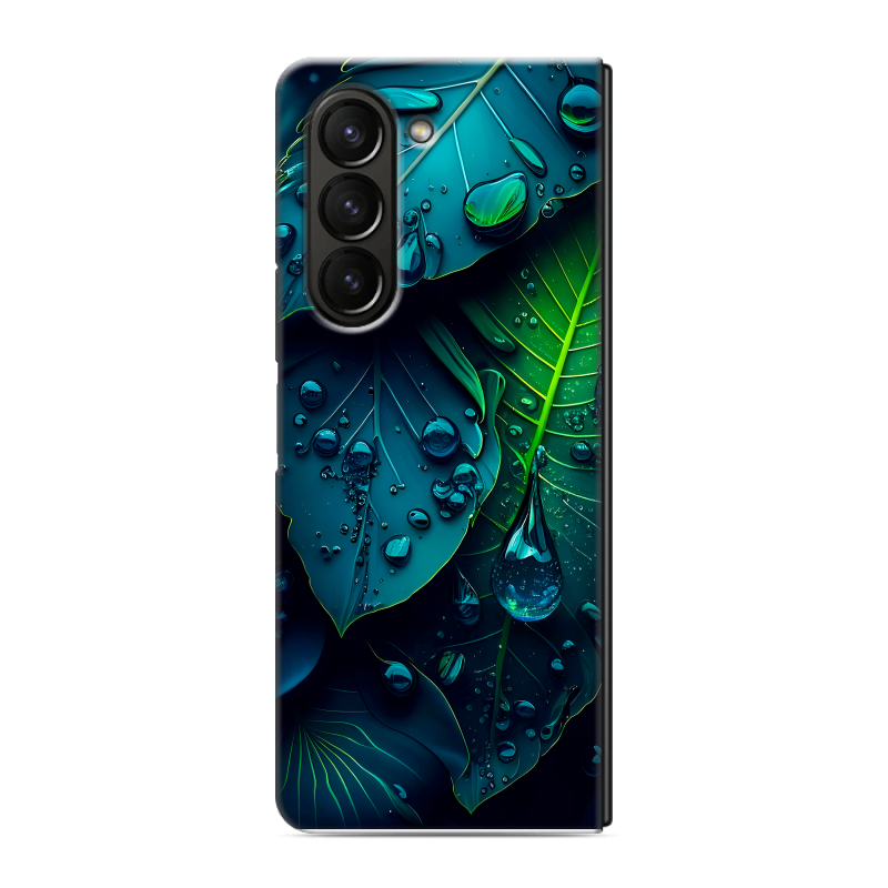 Пластиковый чехол на Samsung Galaxy Z Fold 5 с принтом Листья Пластиковый чехол на Samsung Galaxy Z Fold 5 с принтом Листья