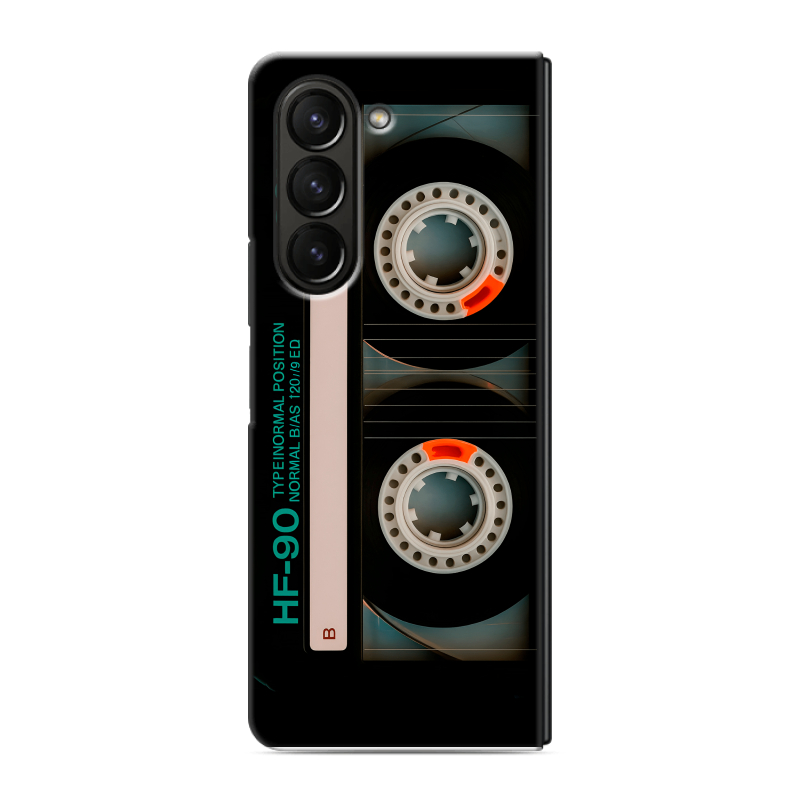 Пластиковый чехол на Samsung Galaxy Z Fold 5 с принтом Кассета Пластиковый чехол на Samsung Galaxy Z Fold 5 с принтом Кассета