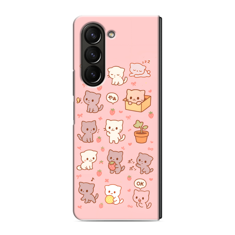 Пластиковый чехол на Samsung Galaxy Z Fold 5 с принтом Hello Kitty Хелоу Кити Пластиковый чехол на Samsung Galaxy Z Fold 5 с принтом Hello Kitty Хелоу Кити