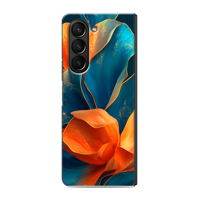 Пластиковый чехол на Samsung Galaxy Z Fold 5 с принтом Цветы Пластиковый чехол на Samsung Galaxy Z Fold 5 с принтом Цветы