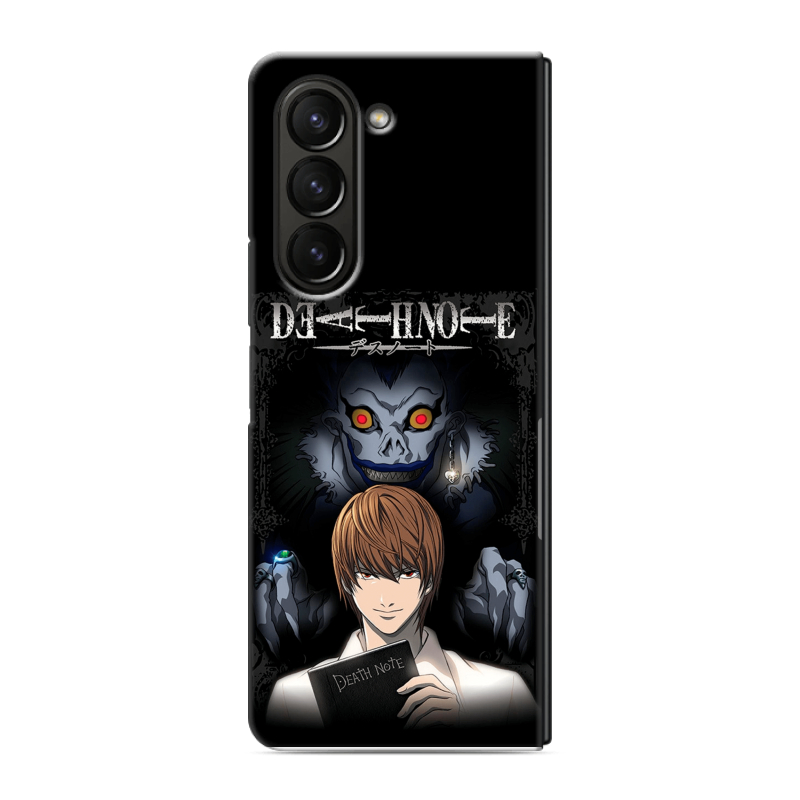 Пластиковый чехол на Samsung Galaxy Z Fold 5 с принтом Death note Тетрадь смерти Пластиковый чехол на Samsung Galaxy Z Fold 5 с принтом Death note Тетрадь смерти