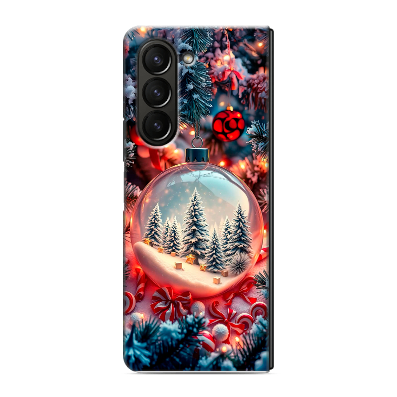 Пластиковый чехол на Samsung Galaxy Z Fold 5 с принтом Новый год Пластиковый чехол на Samsung Galaxy Z Fold 5 с принтом Новый год