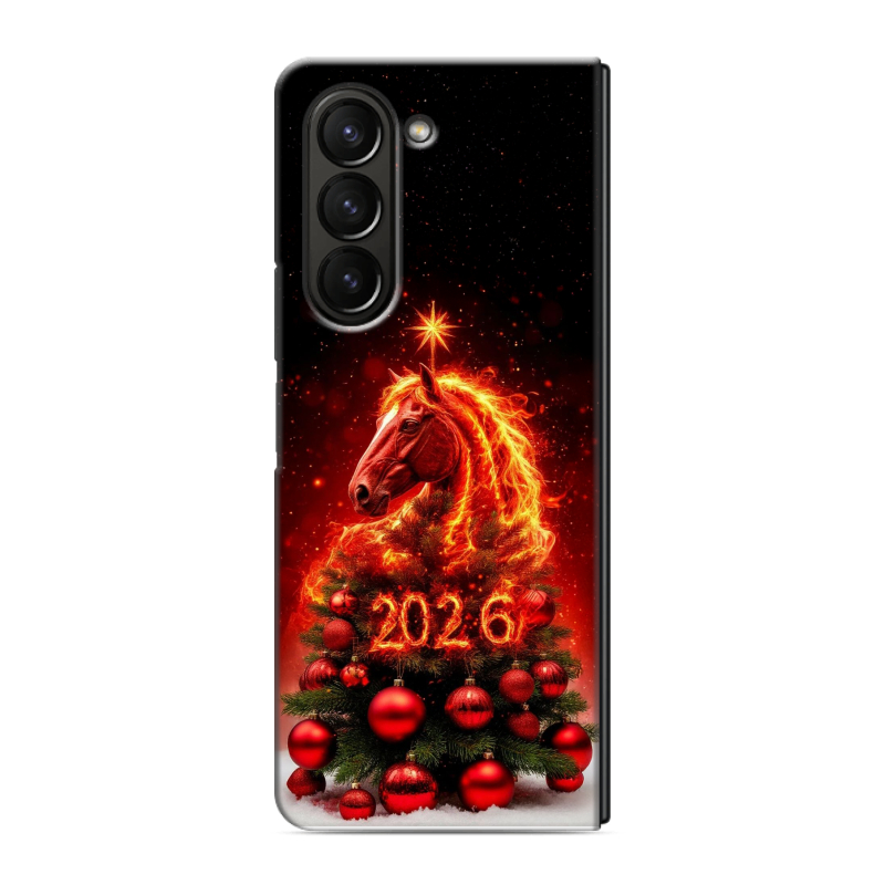 Пластиковый чехол на Samsung Galaxy Z Fold 5 с принтом Новый год Пластиковый чехол на Samsung Galaxy Z Fold 5 с принтом Новый год