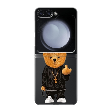 Пластиковый чехол на Samsung Galaxy Z Flip 5 с принтом Плюшевый медведь