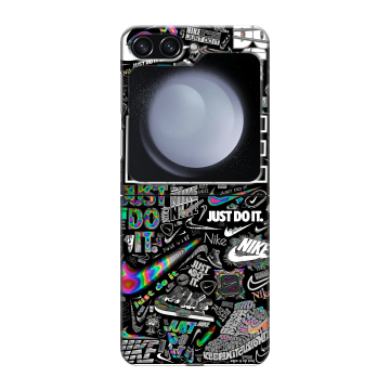 Пластиковый чехол на Samsung Galaxy Z Flip 5 с принтом Найк Пластиковый чехол на Samsung Galaxy Z Flip 5 с принтом Найк