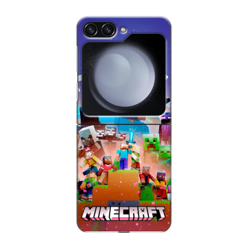 Пластиковый чехол на Samsung Galaxy Z Flip 5 с принтом Майнкрафт Minecraft Пластиковый чехол на Samsung Galaxy Z Flip 5 с принтом Майнкрафт Minecraft