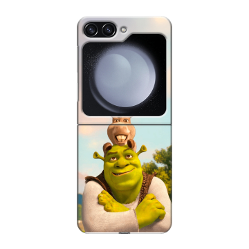 Пластиковый чехол на Samsung Galaxy Z Flip 5 с принтом Шрек Shrek
