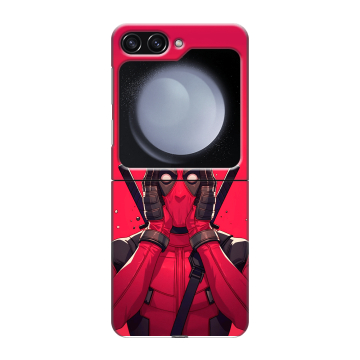 Пластиковый чехол на Samsung Galaxy Z Flip 5 с принтом Дедпул Deadpool Пластиковый чехол на Samsung Galaxy Z Flip 5 с принтом Дедпул Deadpool