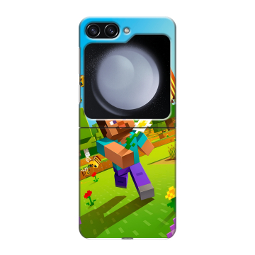 Пластиковый чехол на Samsung Galaxy Z Flip 5 с принтом Майнкрафт Minecraft Пластиковый чехол на Samsung Galaxy Z Flip 5 с принтом Майнкрафт Minecraft