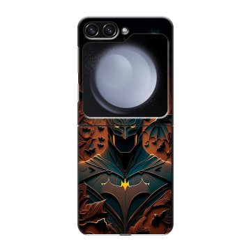 Пластиковый чехол на Samsung Galaxy Z Flip 5 с принтом Batman Бэтмен