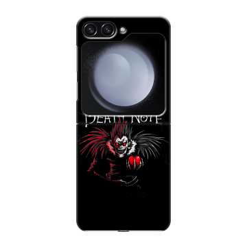 Пластиковый чехол на Samsung Galaxy Z Flip 5 с принтом Death note Тетрадь смерти Пластиковый чехол на Samsung Galaxy Z Flip 5 с принтом Death note Тетрадь смерти