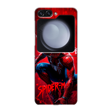 Пластиковый чехол на Samsung Galaxy Z Flip 5 с принтом Spiderman Человек паук Пластиковый чехол на Samsung Galaxy Z Flip 5 с принтом Spiderman Человек паук
