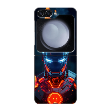 Пластиковый чехол на Samsung Galaxy Z Flip 5 с принтом IronMan Железный человек Пластиковый чехол на Samsung Galaxy Z Flip 5 с принтом IronMan Железный человек