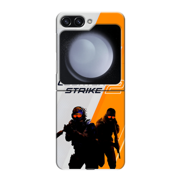 Пластиковый чехол на Samsung Galaxy Z Flip 5 с принтом Counter Strike