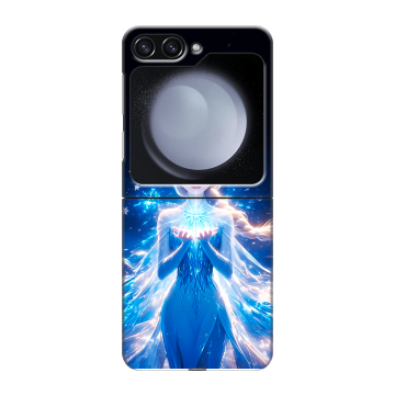 Пластиковый чехол на Samsung Galaxy Z Flip 5 с принтом Холодное сердце Frozen