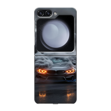 Пластиковый чехол на Samsung Galaxy Z Flip 5 с принтом BMW БМВ Пластиковый чехол на Samsung Galaxy Z Flip 5 с принтом BMW БМВ