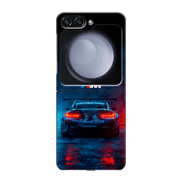 Пластиковый чехол на Samsung Galaxy Z Flip 5 с принтом BMW БМВ