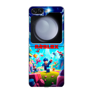 Пластиковый чехол на Samsung Galaxy Z Flip 5 с принтом Roblox Роблокс Пластиковый чехол на Samsung Galaxy Z Flip 5 с принтом Roblox Роблокс