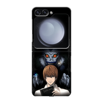 Пластиковый чехол на Samsung Galaxy Z Flip 5 с принтом Death note Тетрадь смерти
