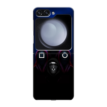 Пластиковый чехол на Samsung Galaxy Z Flip 5 с принтом Игра Кальмара