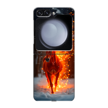Пластиковый чехол на Samsung Galaxy Z Flip 5 с принтом Новый год Пластиковый чехол на Samsung Galaxy Z Flip 5 с принтом Новый год