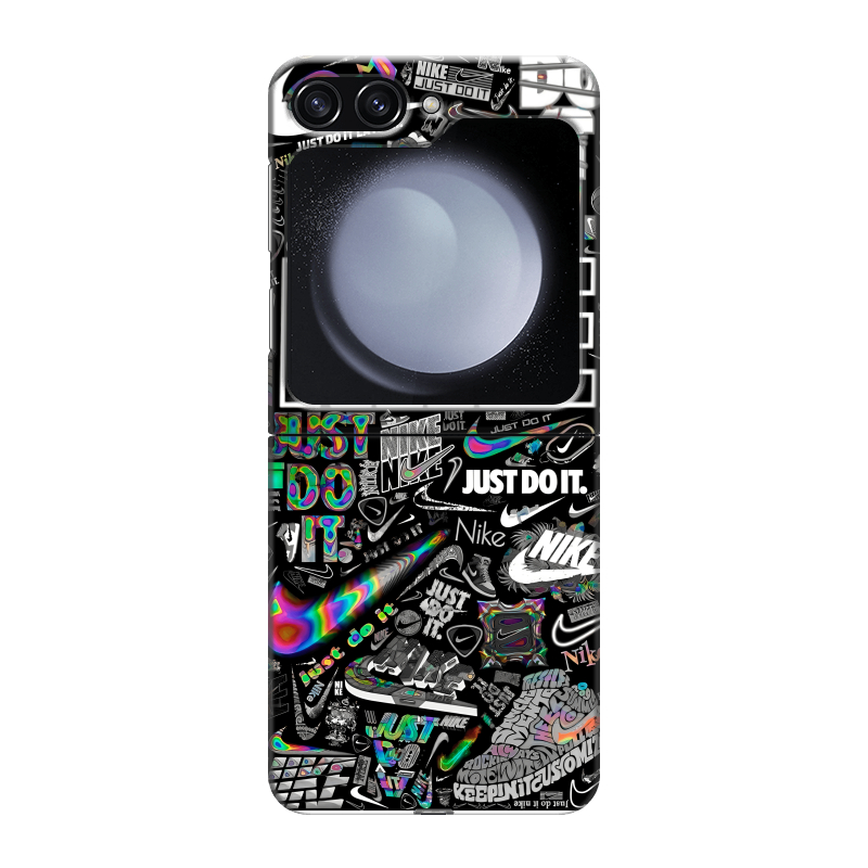 Пластиковый чехол на Samsung Galaxy Z Flip 5 с принтом Найк Пластиковый чехол на Samsung Galaxy Z Flip 5 с принтом Найк