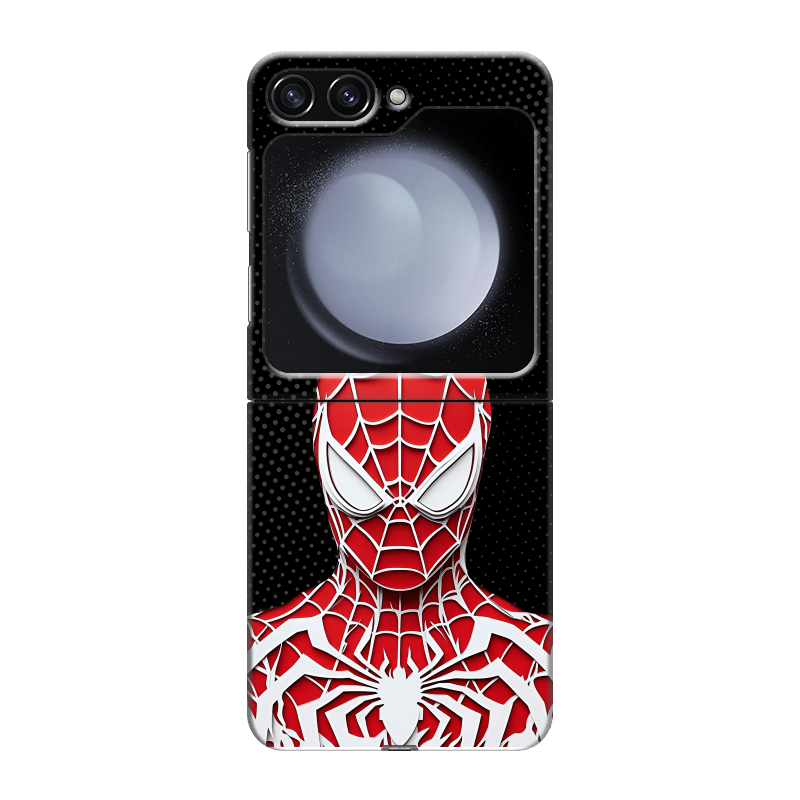 Пластиковый чехол на Samsung Galaxy Z Flip 5 с принтом человек паук spiderman Пластиковый чехол на Samsung Galaxy Z Flip 5 с принтом человек паук spiderman