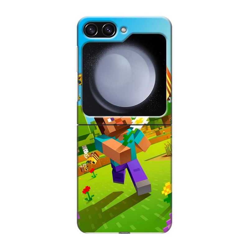 Пластиковый чехол на Samsung Galaxy Z Flip 5 с принтом Майнкрафт Minecraft Пластиковый чехол на Samsung Galaxy Z Flip 5 с принтом Майнкрафт Minecraft