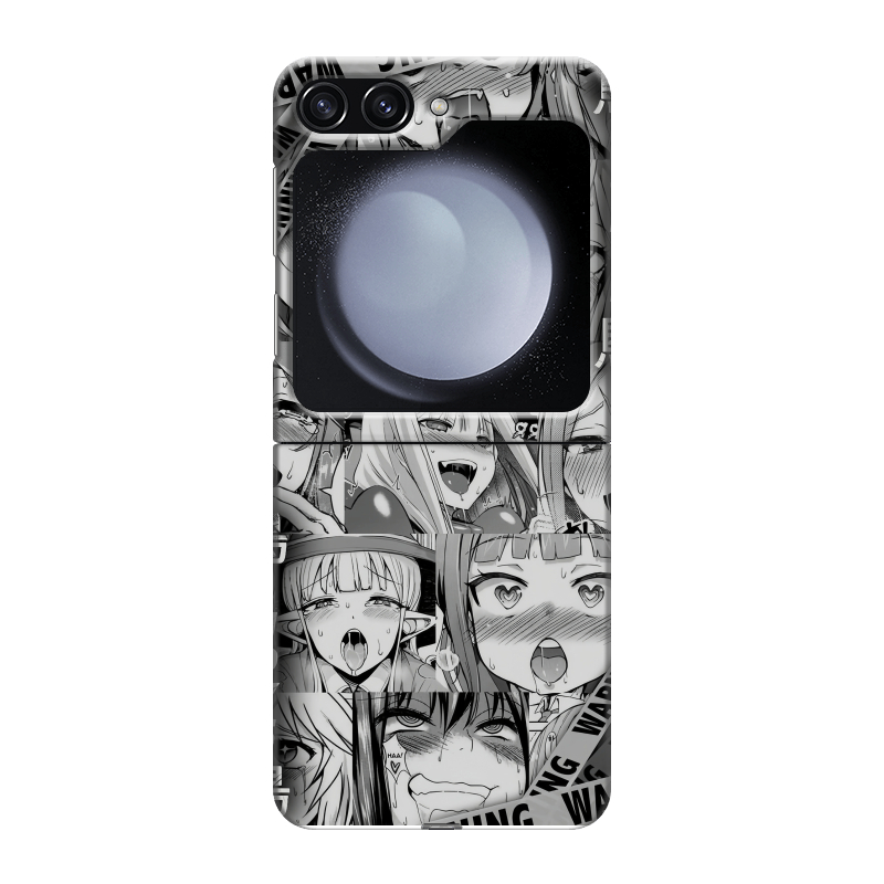 Пластиковый чехол на Samsung Galaxy Z Flip 5 с принтом Ahegao Ахегао Аниме Пластиковый чехол на Samsung Galaxy Z Flip 5 с принтом Ahegao Ахегао Аниме