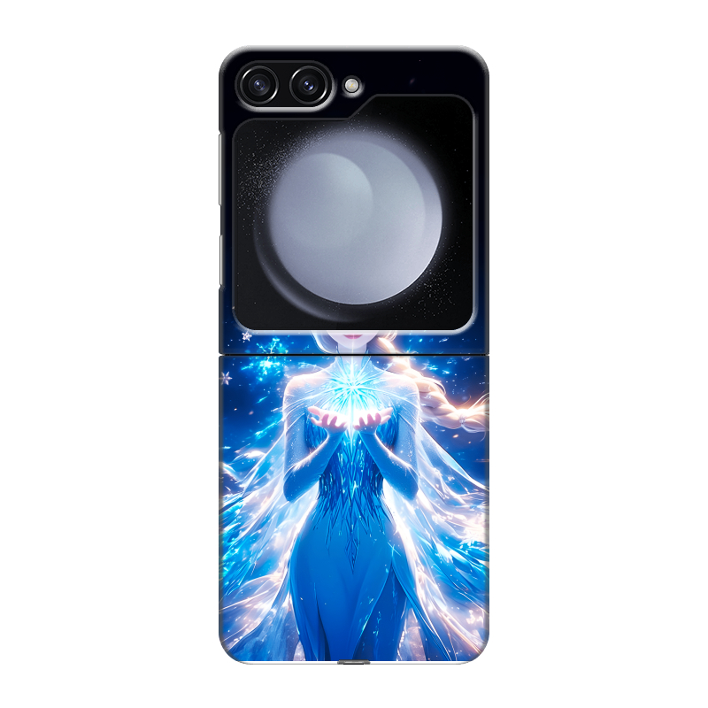 Пластиковый чехол на Samsung Galaxy Z Flip 5 с принтом Холодное сердце Frozen Пластиковый чехол на Samsung Galaxy Z Flip 5 с принтом Холодное сердце Frozen