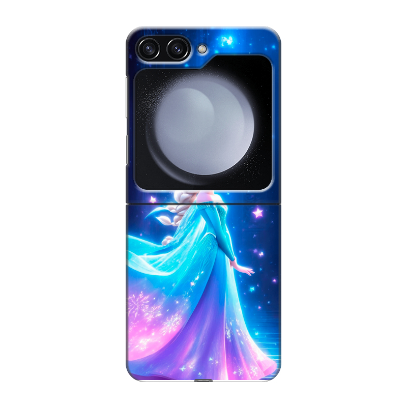 Пластиковый чехол на Samsung Galaxy Z Flip 5 с принтом Холодное сердце Frozen Пластиковый чехол на Samsung Galaxy Z Flip 5 с принтом Холодное сердце Frozen