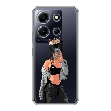 Силиконовый чехол на Infinix Note 30i с принтом Женские принты Силиконовый чехол на Infinix Note 30i с принтом Женские принты